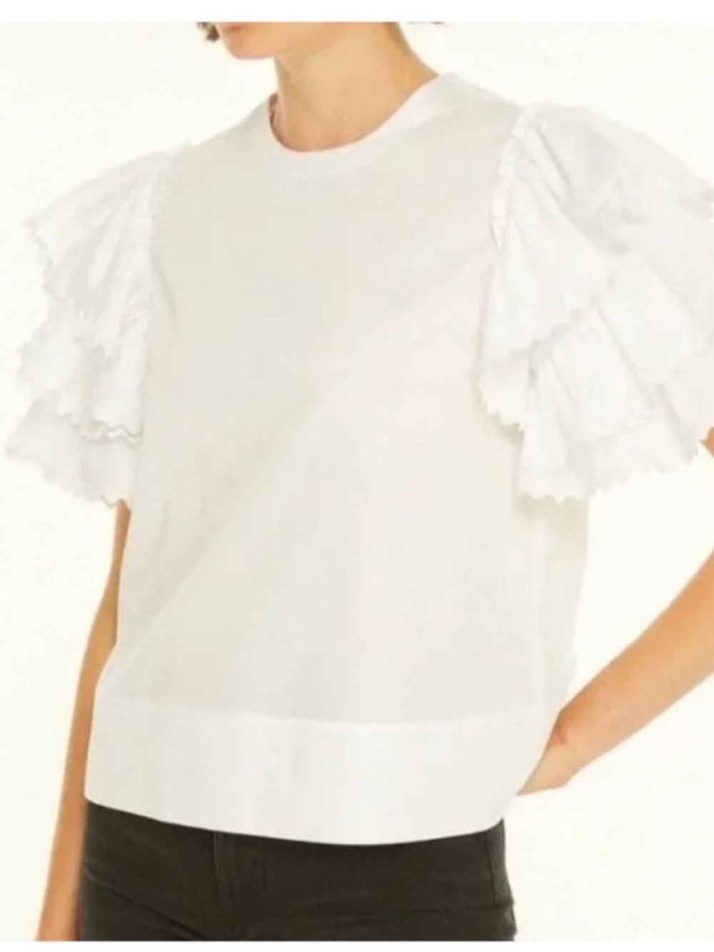HARSHMAN Juliette Blouse in white size Large